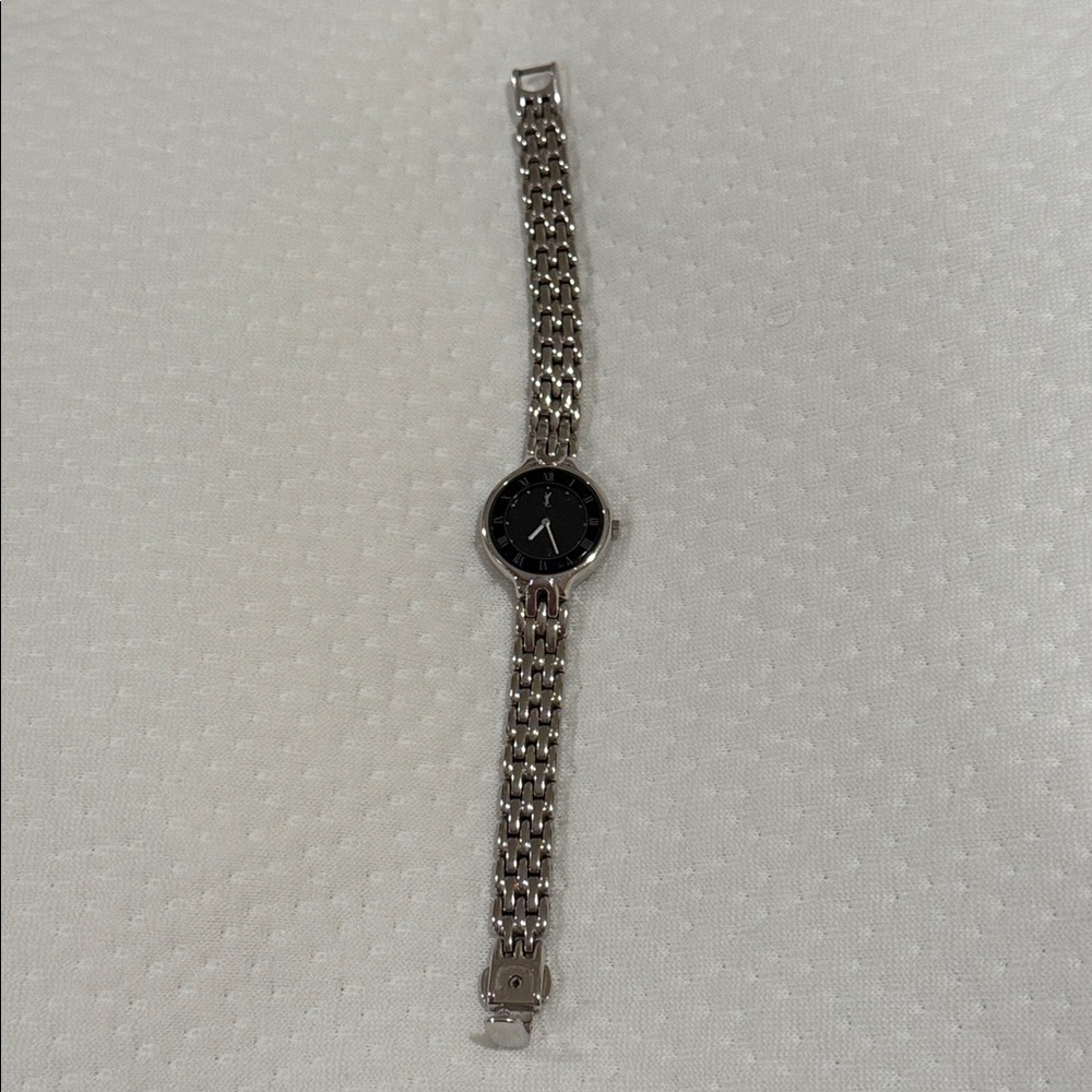 Yves Saint Laurent Black Dial Silver Women's Watch - Picture 2 of 9